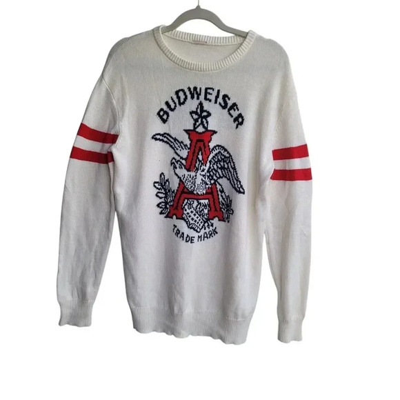 Budweiser By Junk Food Vintage Knit Sweater Women's M - - Picture 1 of 8